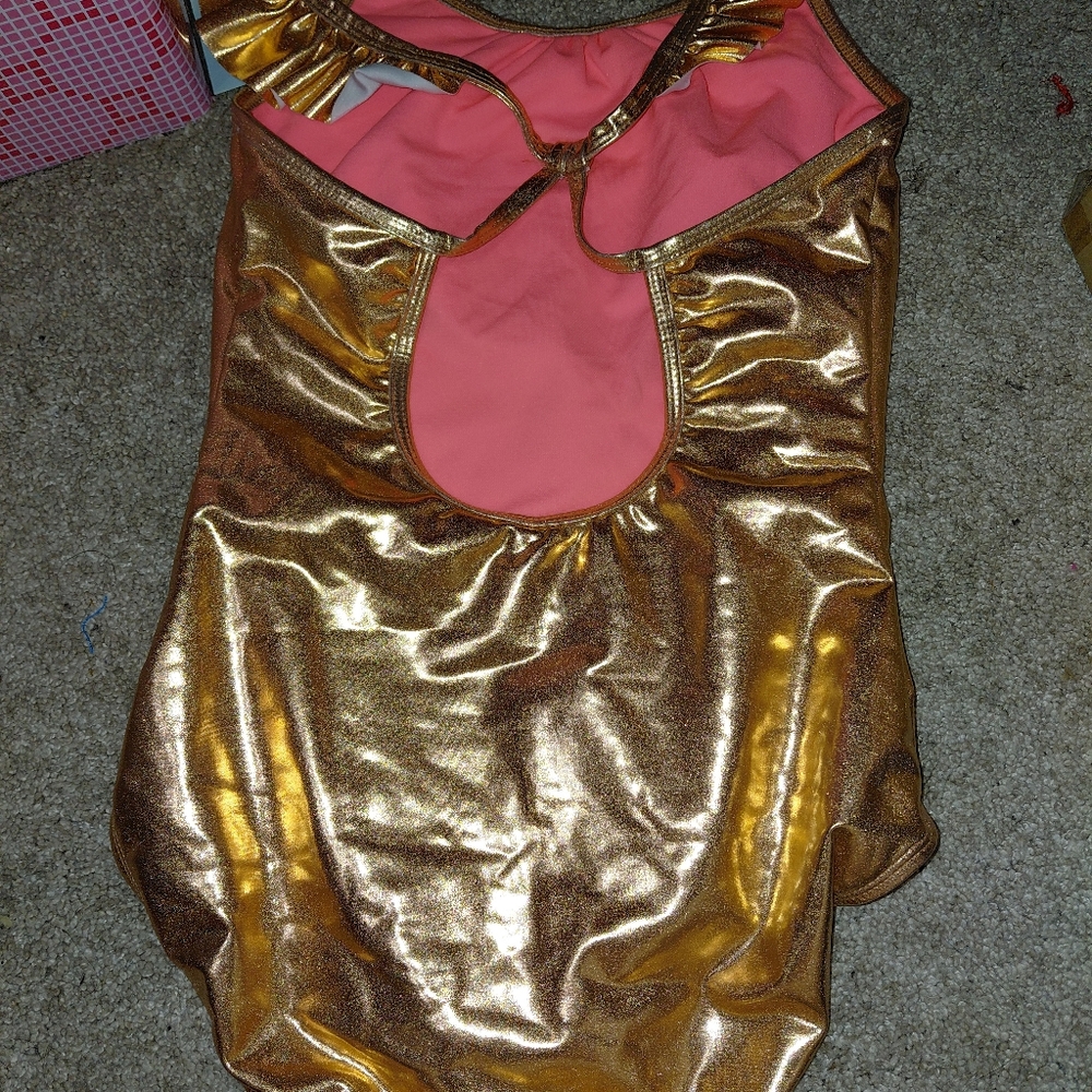 Gold Metallic Swimsuit - Picture 3 of 3